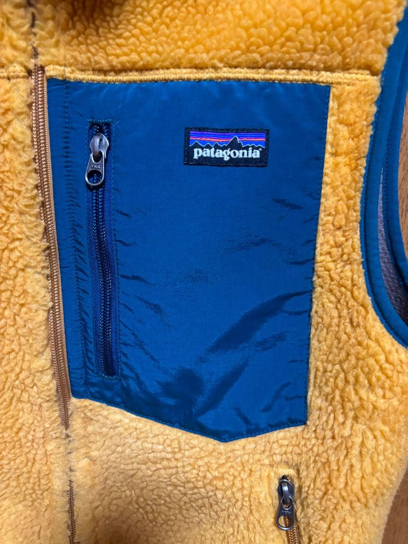 【希少色 ゴールド】パタゴニア レトロXベスト Retro-X メンズSサイズ