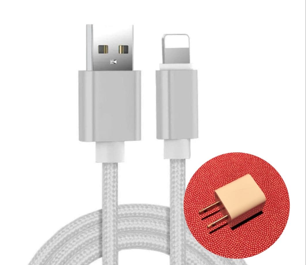 急速充電　データ転送　ライトニングケーブル　ACアダプター　AC充電器