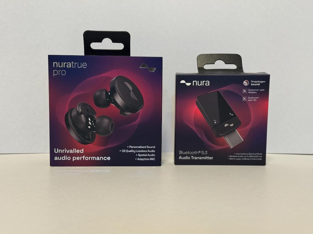 nura true pro ワイヤレスイヤホン ＋ 専用トランスミッター