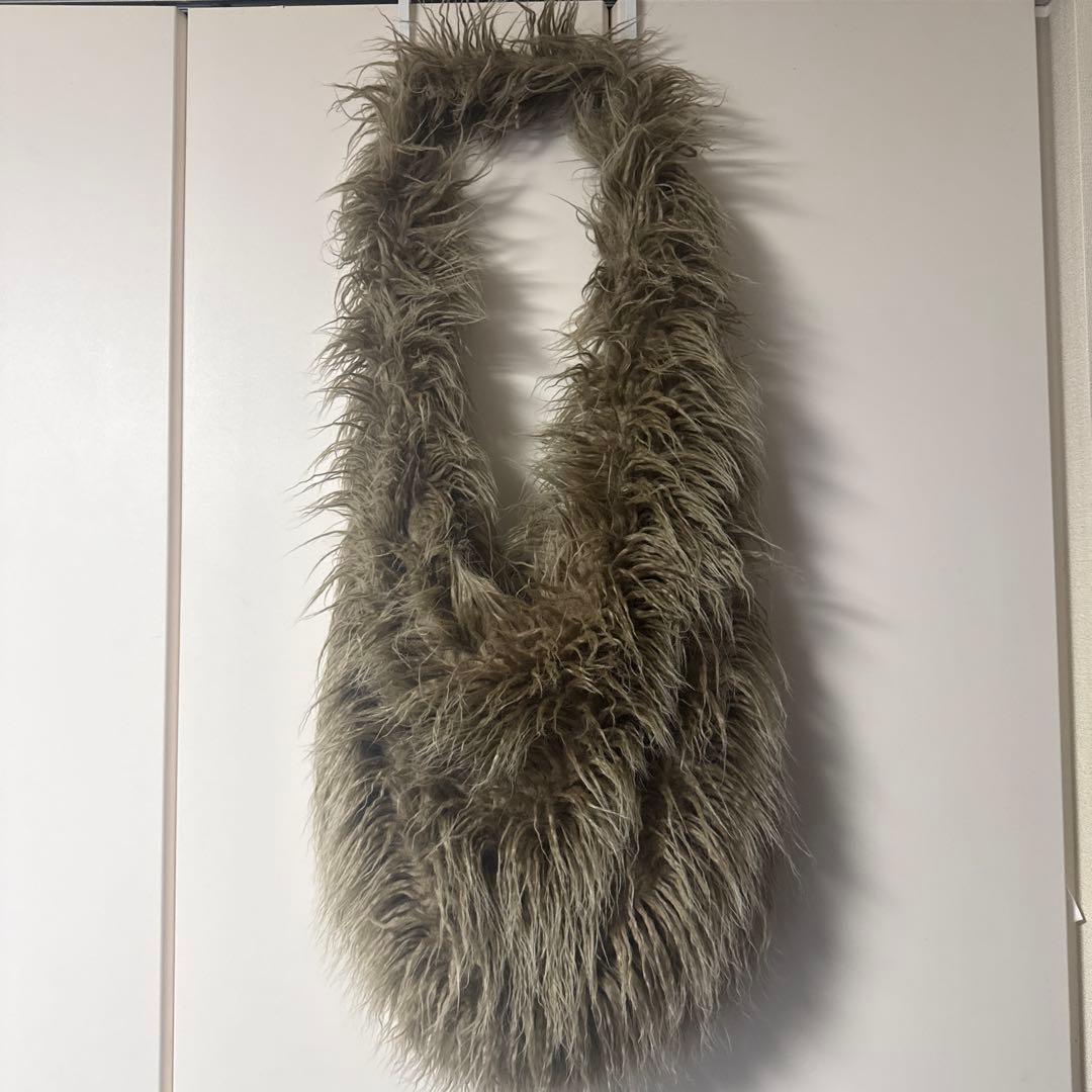 バッグ FILTH - HAIRY SHOULDER BAG DUSTY BEI