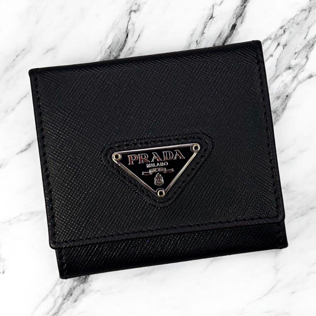 極美品 プラダ サフィアーノ ケース 小銭入れ 財布 メンズ レディース
