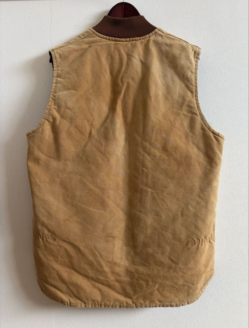 トップス 80s Carhartt Duck Vest L TALL BROWN