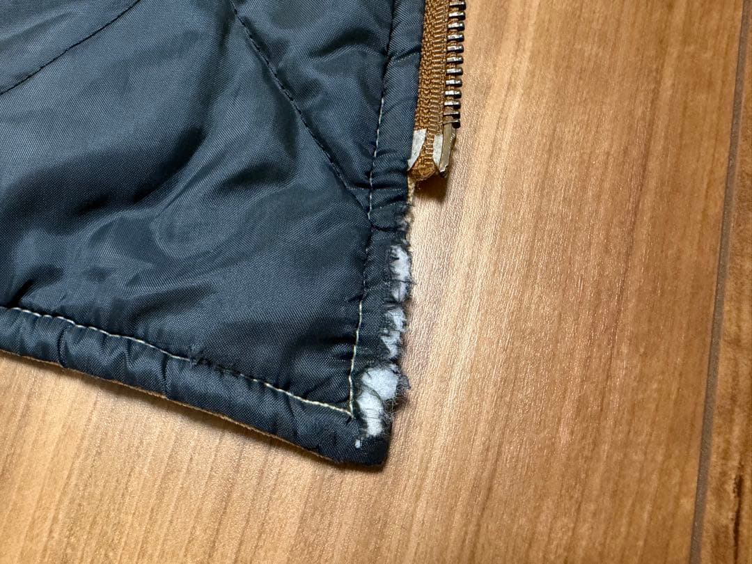 トップス 80s Carhartt Duck Vest L TALL BROWN