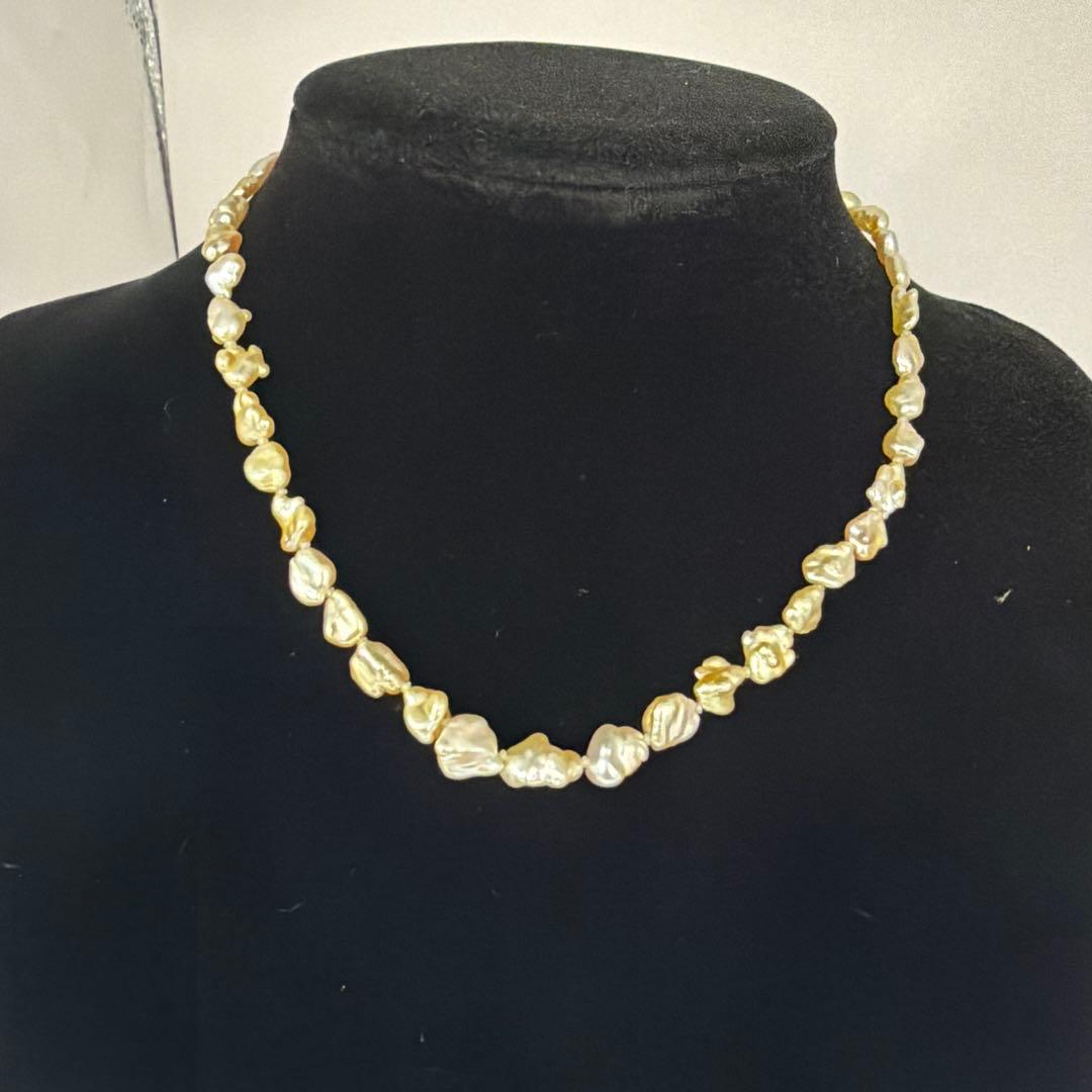 鑑定書付き‼︎ 南洋真珠パールネックレス　Y