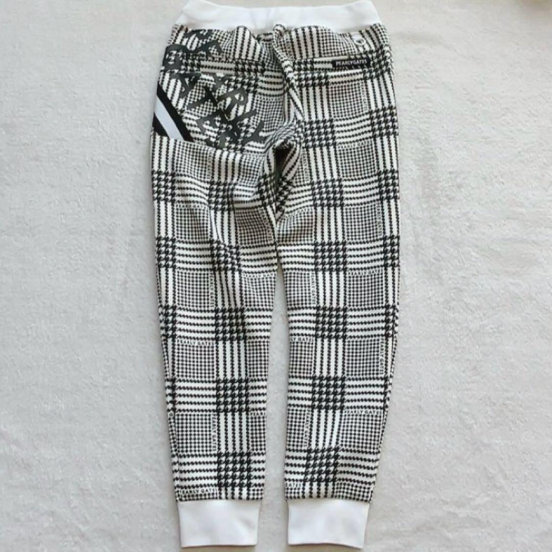 極美品　近年　パーリーゲイツ　セットアップ　千鳥　パーカー　チェック　パンツ