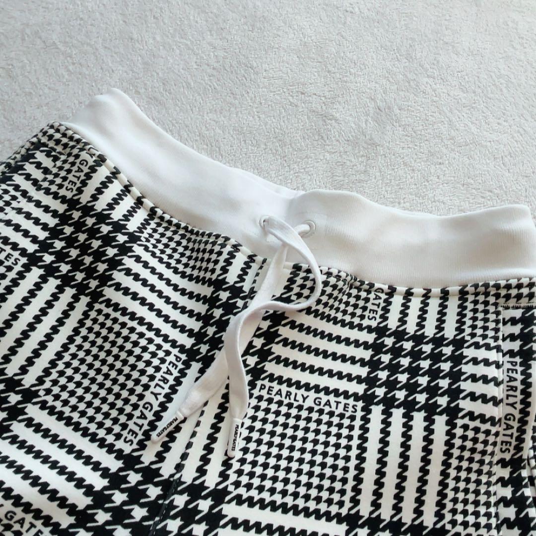 極美品　近年　パーリーゲイツ　セットアップ　千鳥　パーカー　チェック　パンツ