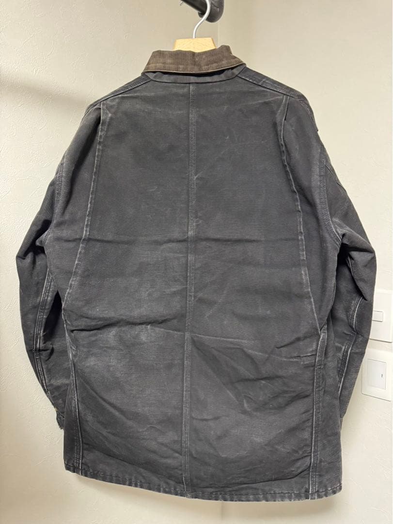 90s 星タグ カーハート チョアコート 42 ブラック スミクロ