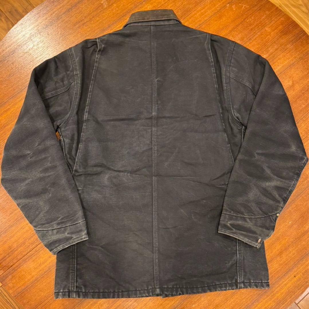 90s 星タグ カーハート チョアコート 42 ブラック スミクロ