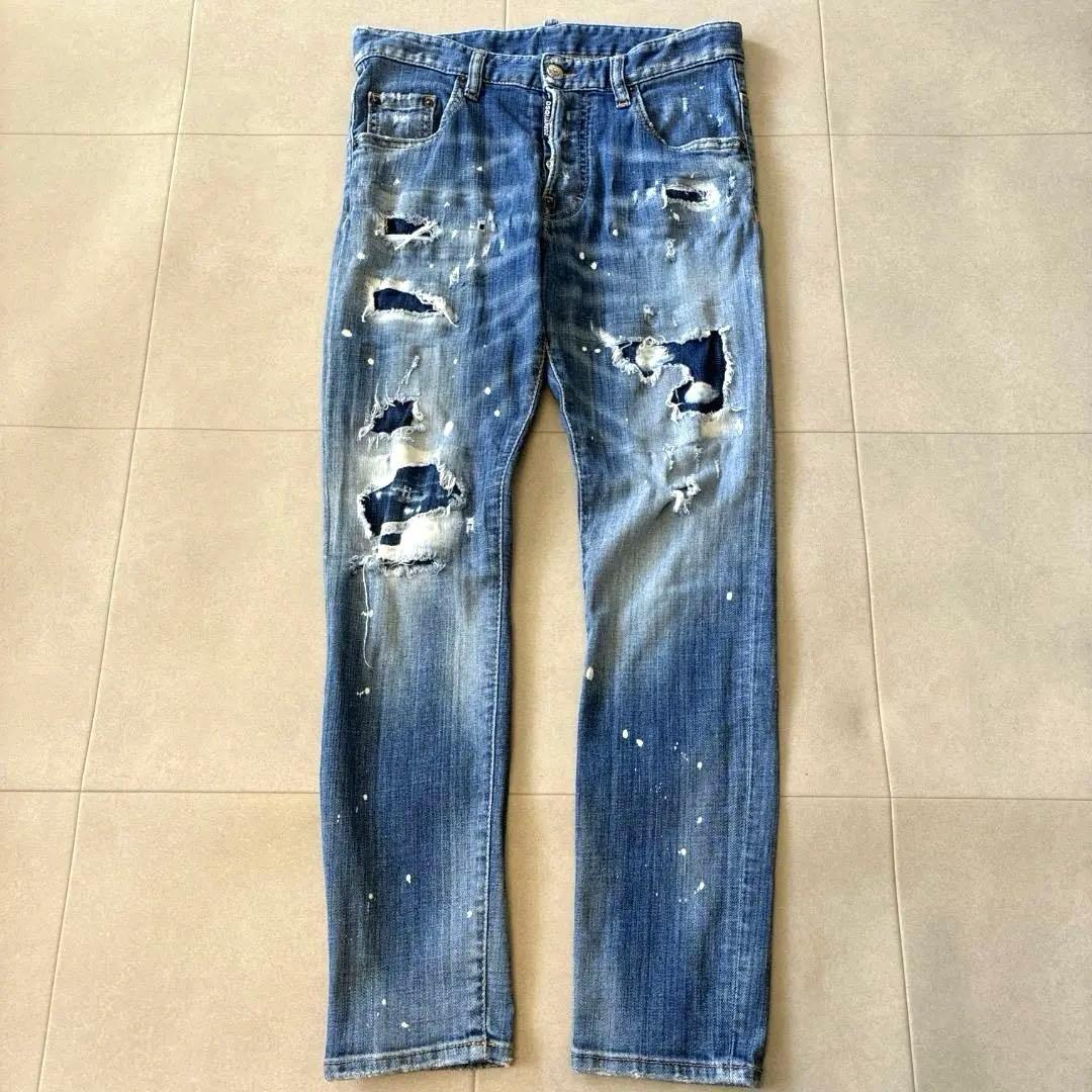 井上尚弥着用モデル DSQUARED2 スケータージーンズ ダメージデニム 42