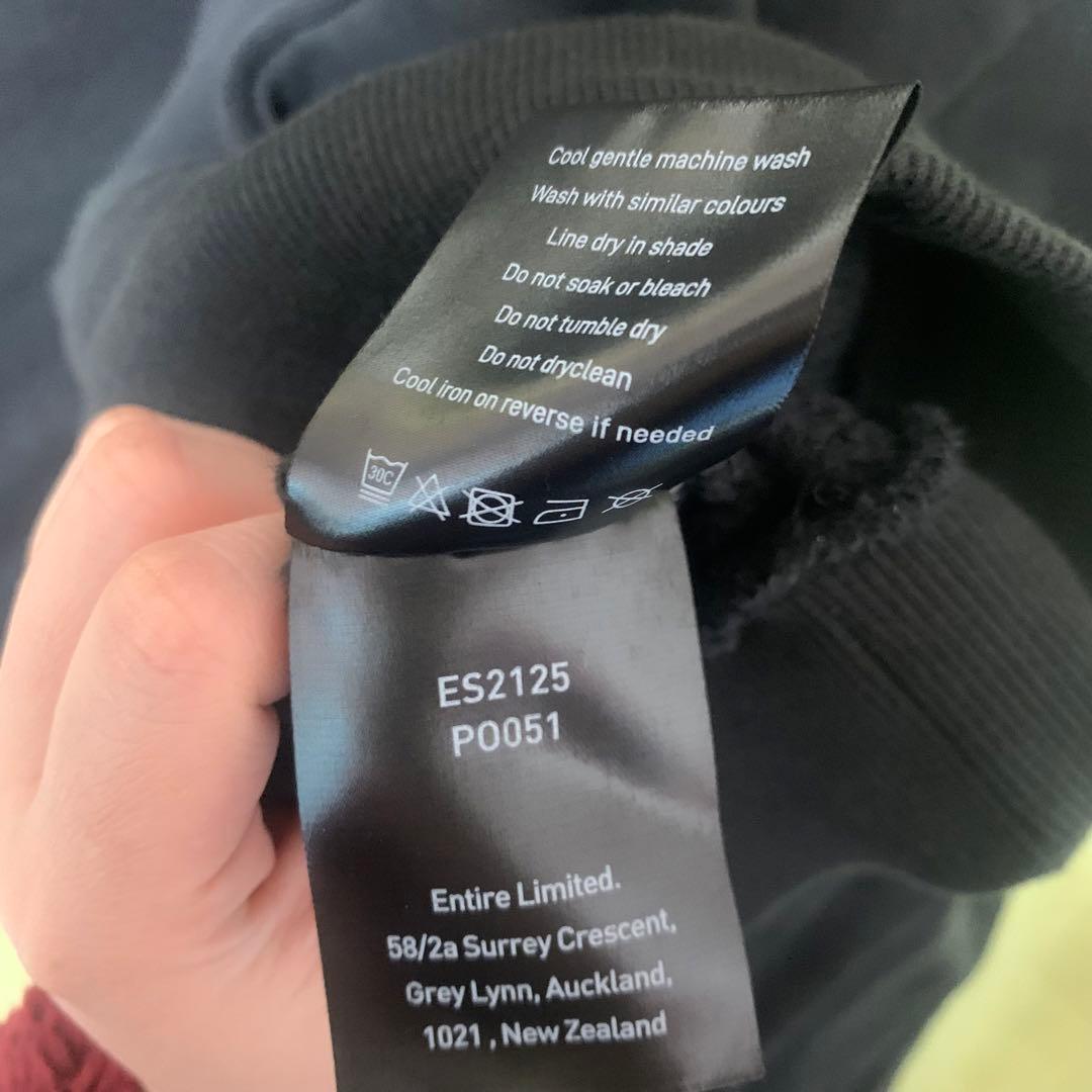 ENTIRESTUDIOS HEAVYHOOD 黒 M