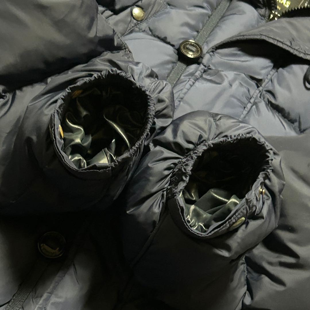 【希少】3XL タトラス ダウンジャケット アンティコ ボア ラクーンファー 紺