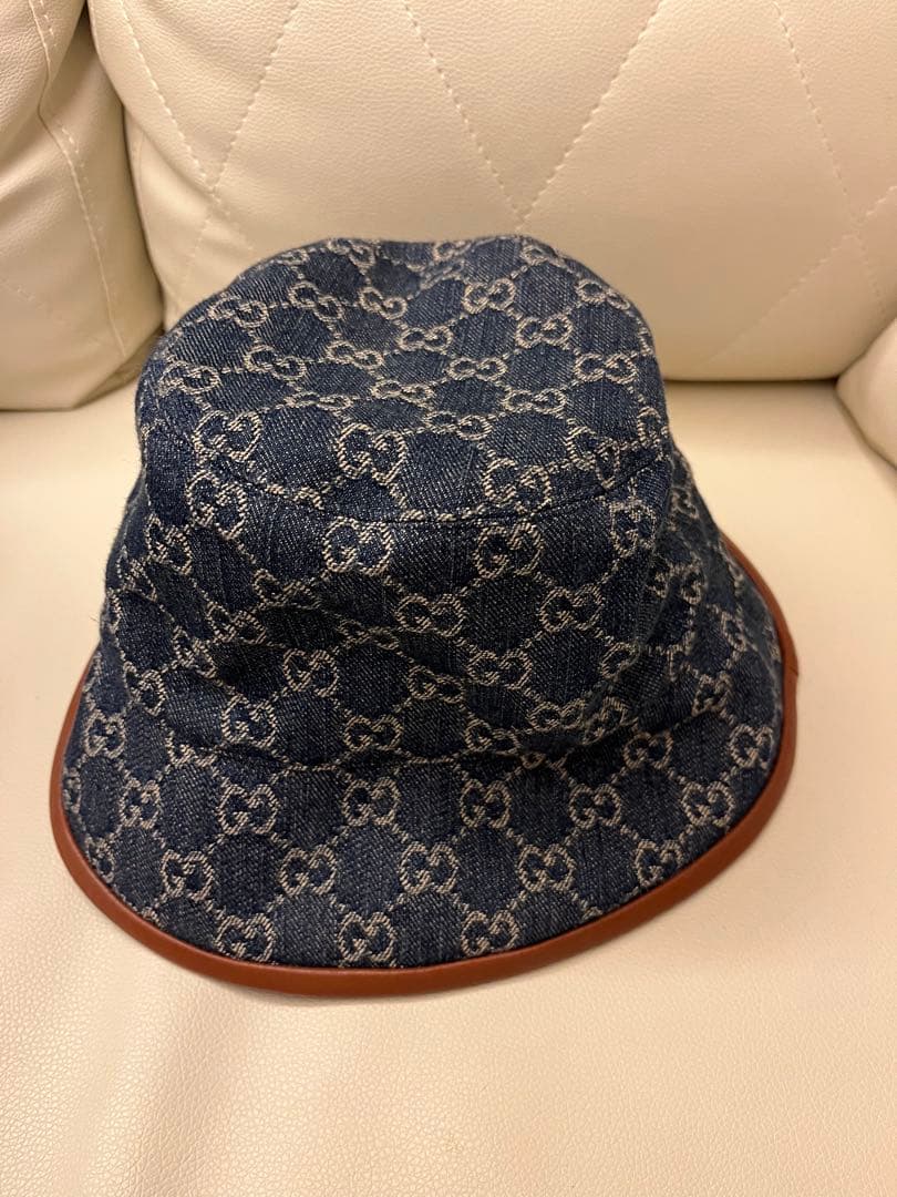 GUCCI バケットハット ネイビー デニム