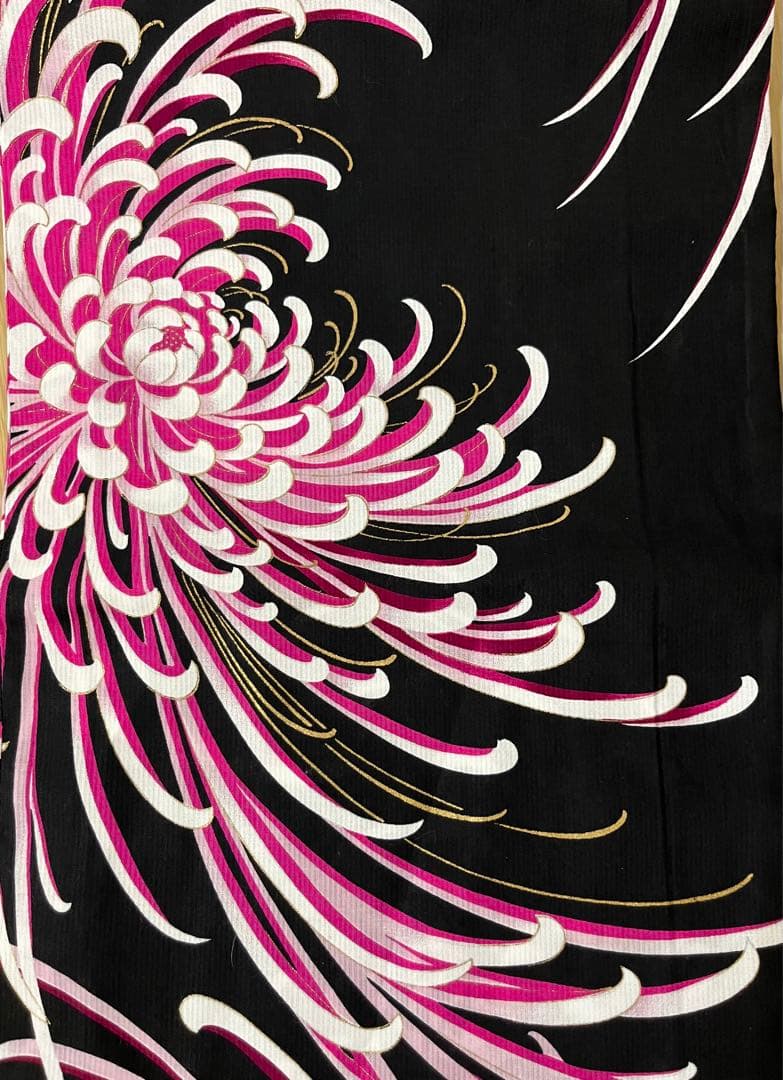 売切！ 浴衣 ヒロミチナカノ 咲き乱れる 乱菊 金彩ラメ 身丈165cm 新品