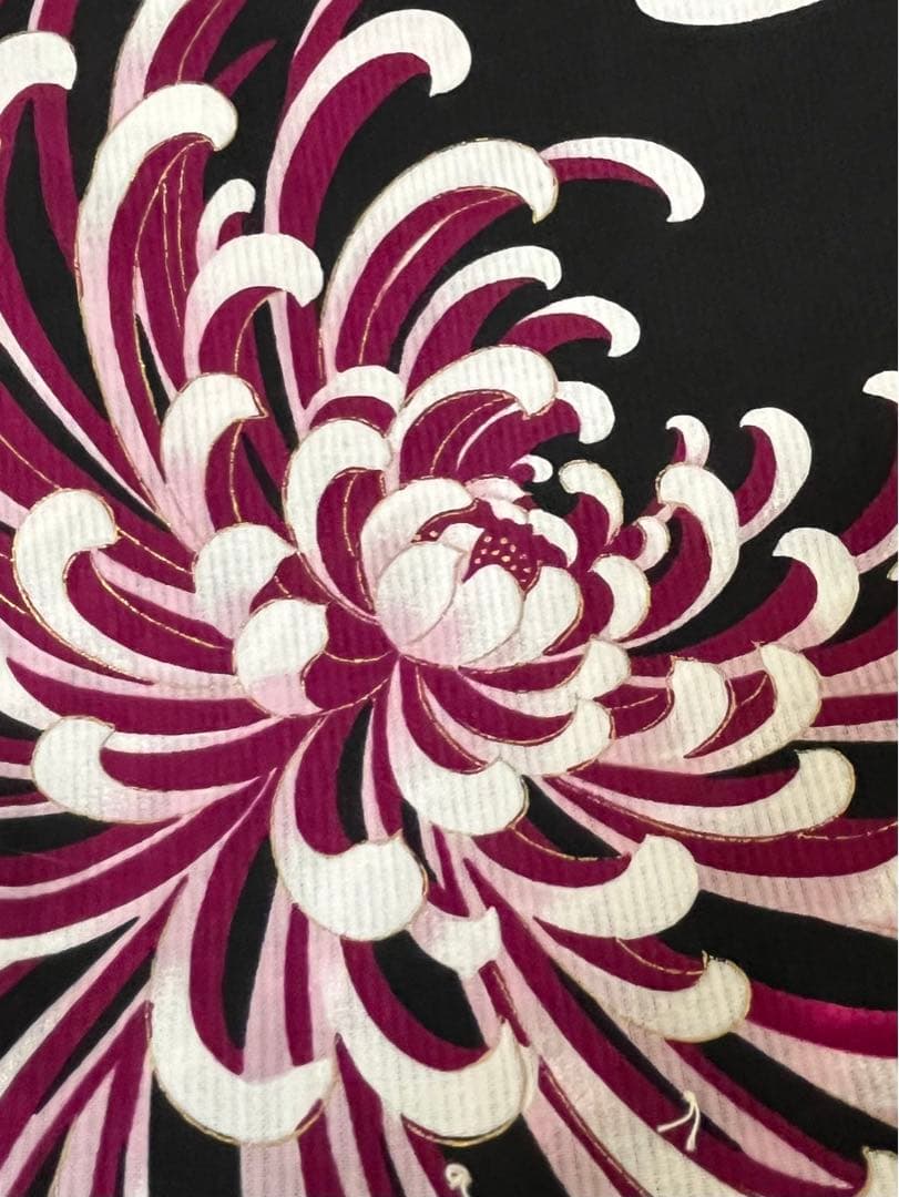 売切！ 浴衣 ヒロミチナカノ 咲き乱れる 乱菊 金彩ラメ 身丈165cm 新品
