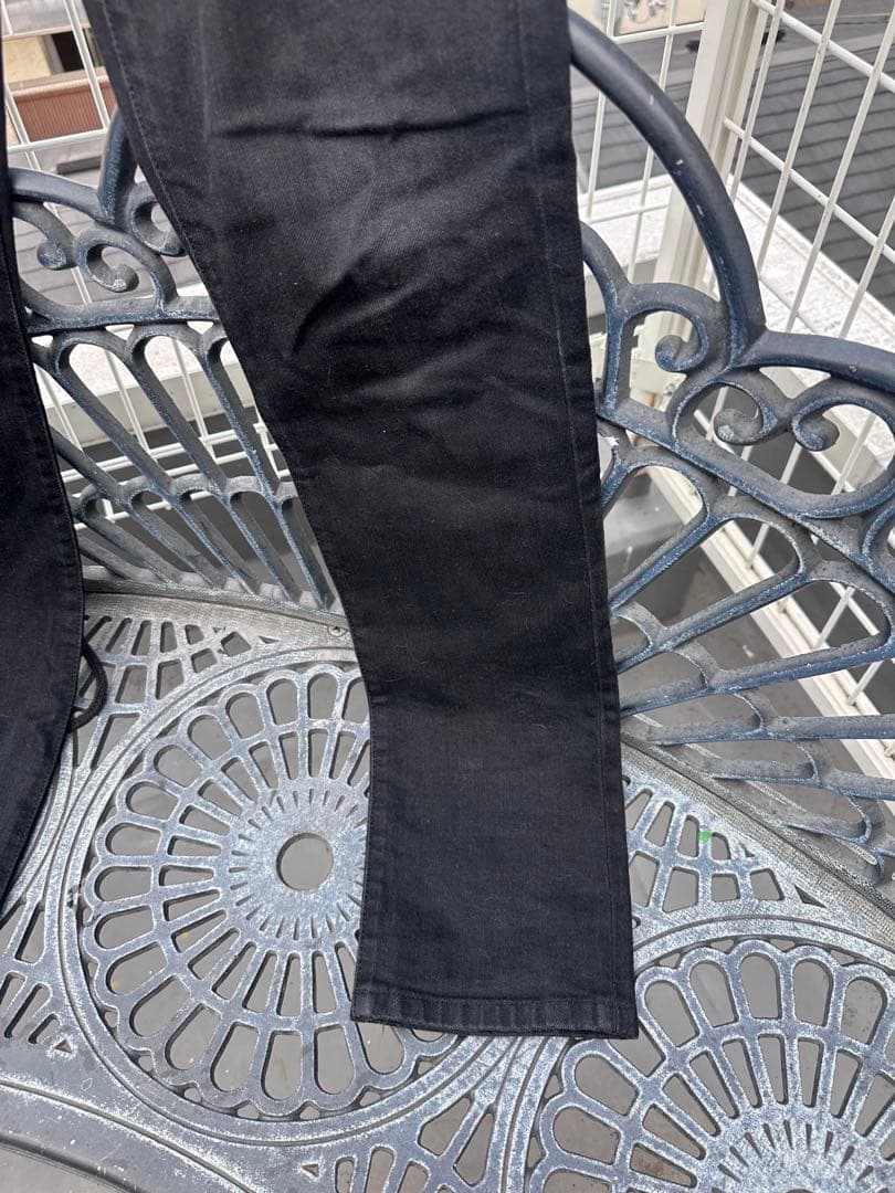 SAINT LAURENT PARIS エディ期ブラックスキニーデニムパンツ