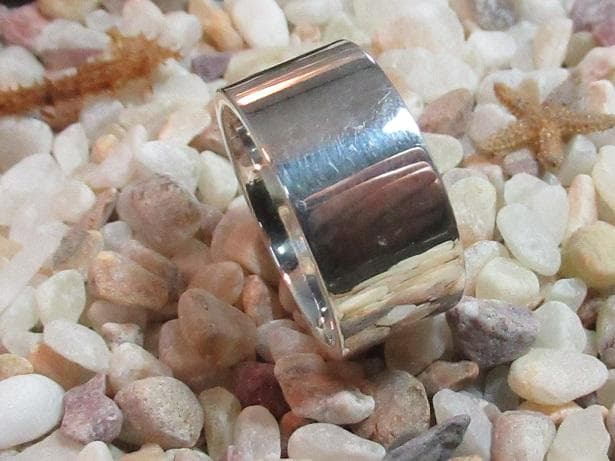 ■手作り■シルバー９５０特太平打ちリング２８.５号