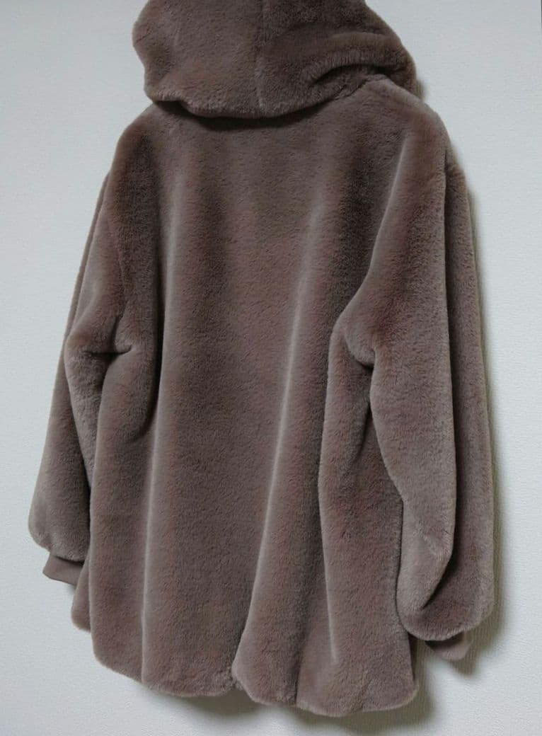 MARY QUANT ビジューデイジーファーBIGパーカー ブルゾン