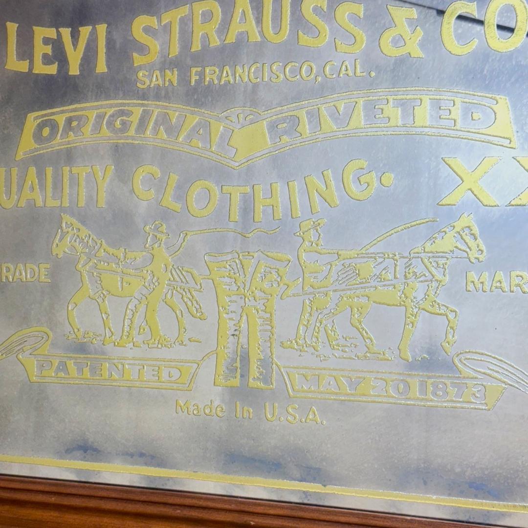 LEVI'S リーバイス 1973年 パブミラー 大型 ビンテージ 看板 店舗