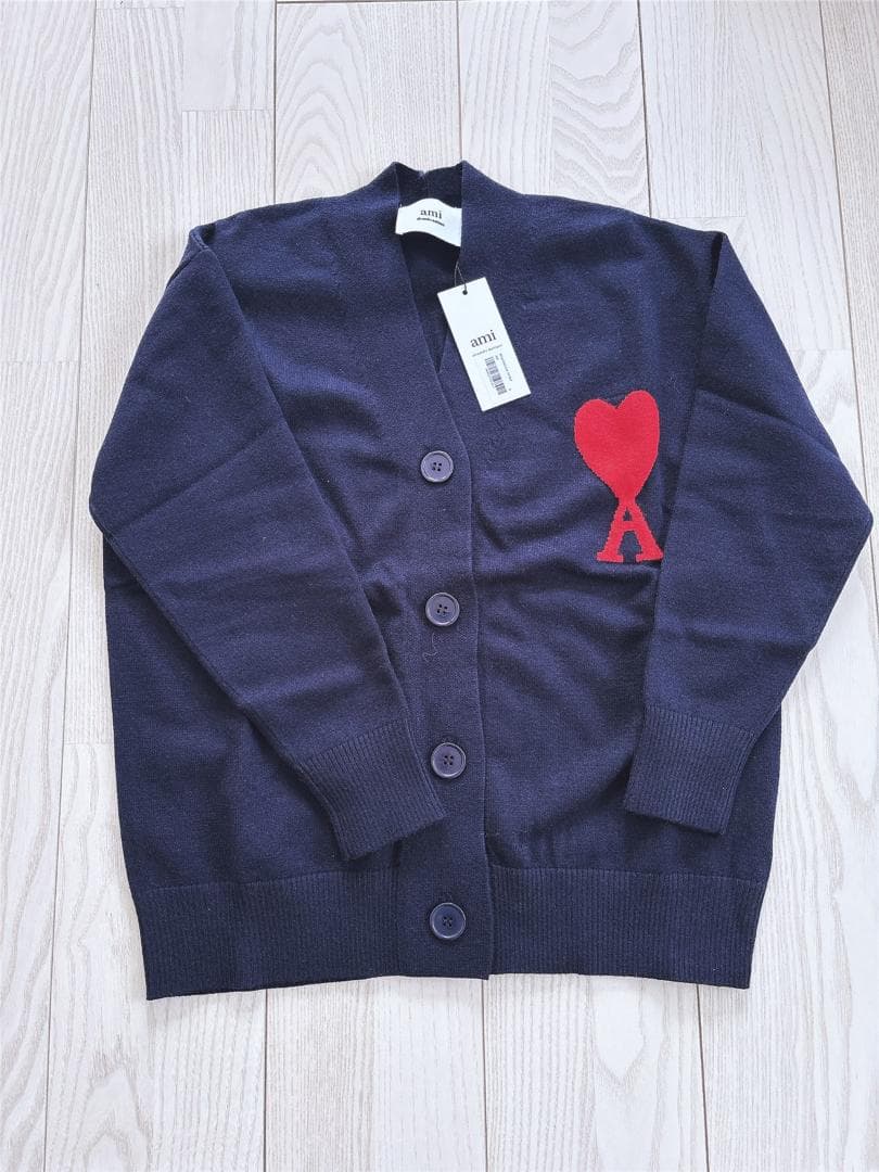 【新品】AMI PARIS アミパリス カーディガン 黒 Sサイズ