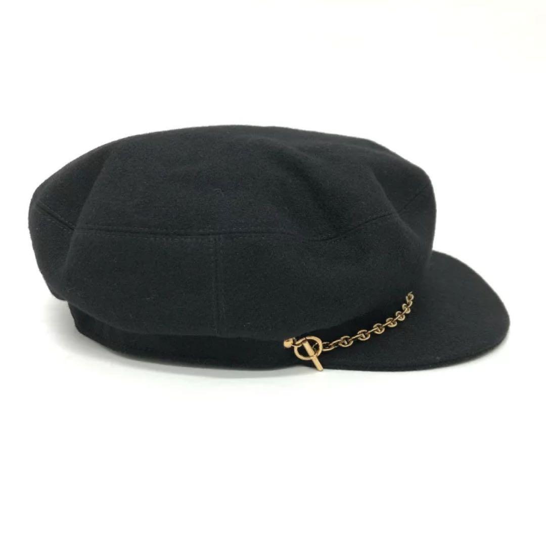 エルメス HERMES シェーヌダンクル 帽子 キャスケット ベルイル