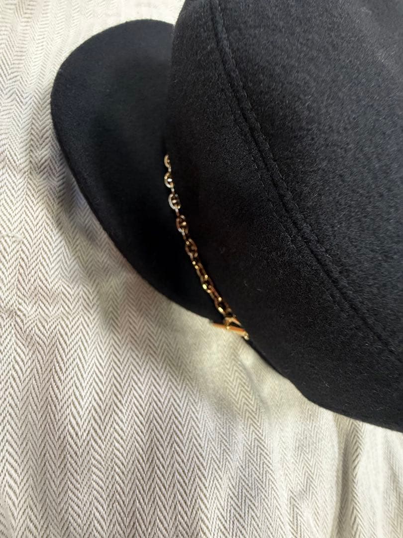 エルメス HERMES シェーヌダンクル 帽子 キャスケット ベルイル