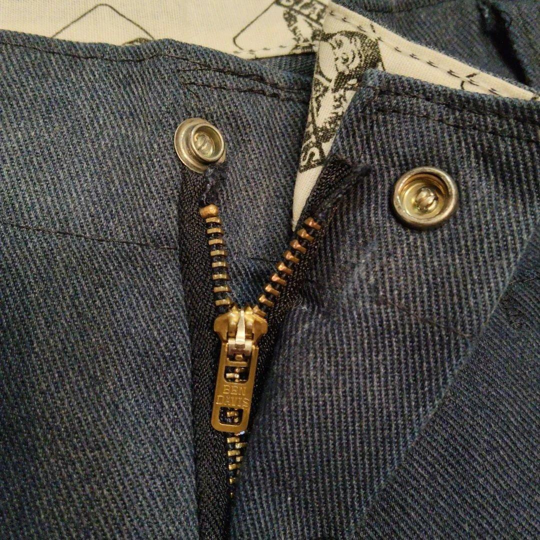 希少90s USA製 Ben Davis ゴリラタグ W32 紺 ヴィンテージ