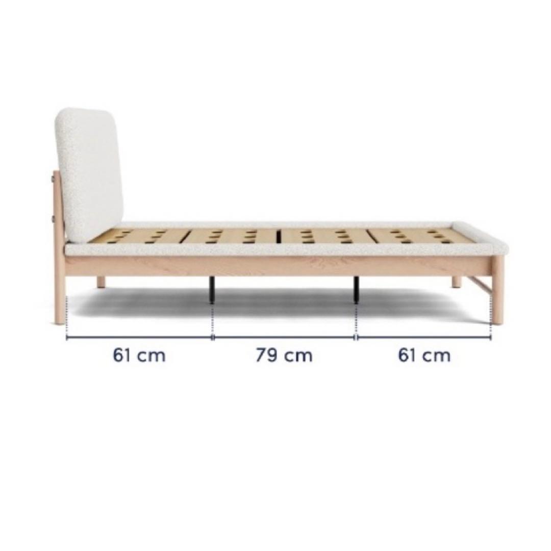 コアラ koala 新品 グレー ダブルベッドフレーム 木製 シンプルモダン