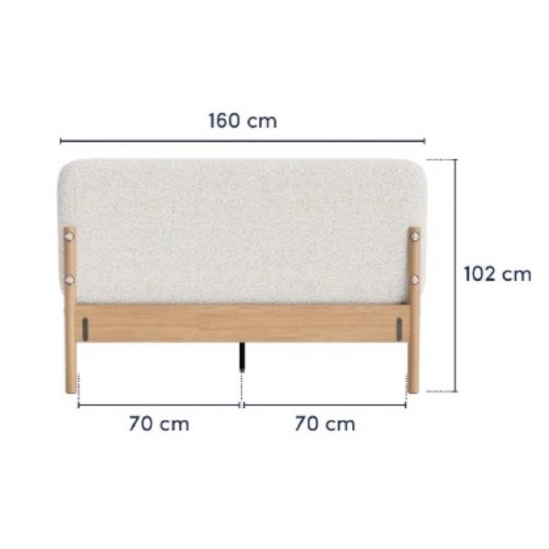 コアラ koala 新品 グレー ダブルベッドフレーム 木製 シンプルモダン