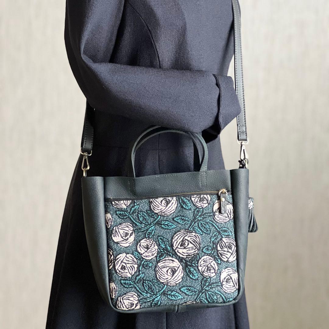 トート型本革ショルダーバッグ　rosy TB512-142