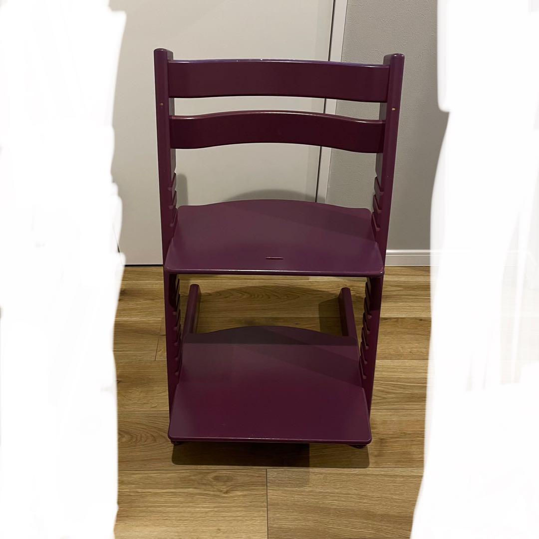 希少カラー　ストッケ　5シリーズ　パープル　STOKKE ベビー　チェアー