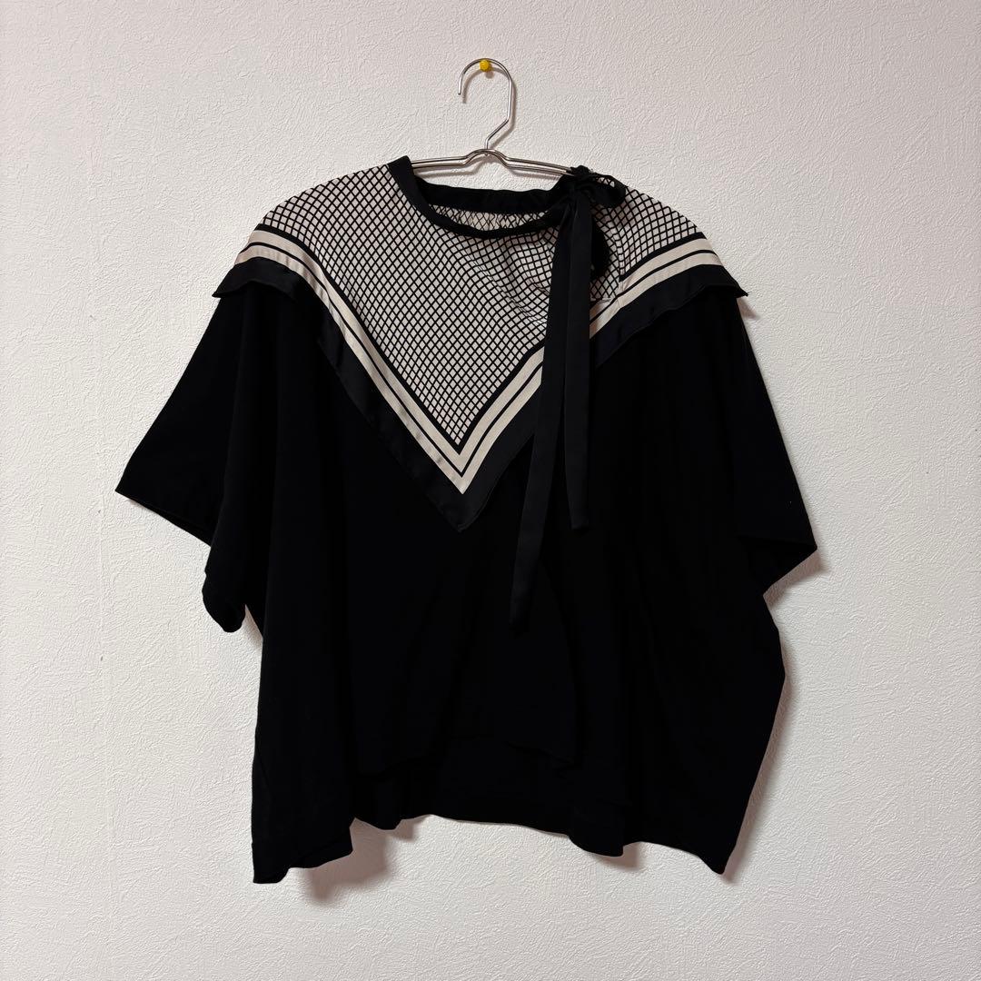 Sacai ドッキングスカーフプルオーバー