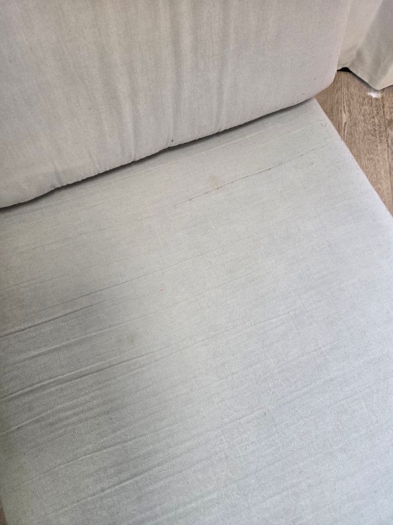 無印　リビングでもダイニングでも使えるソファ　カバー付き