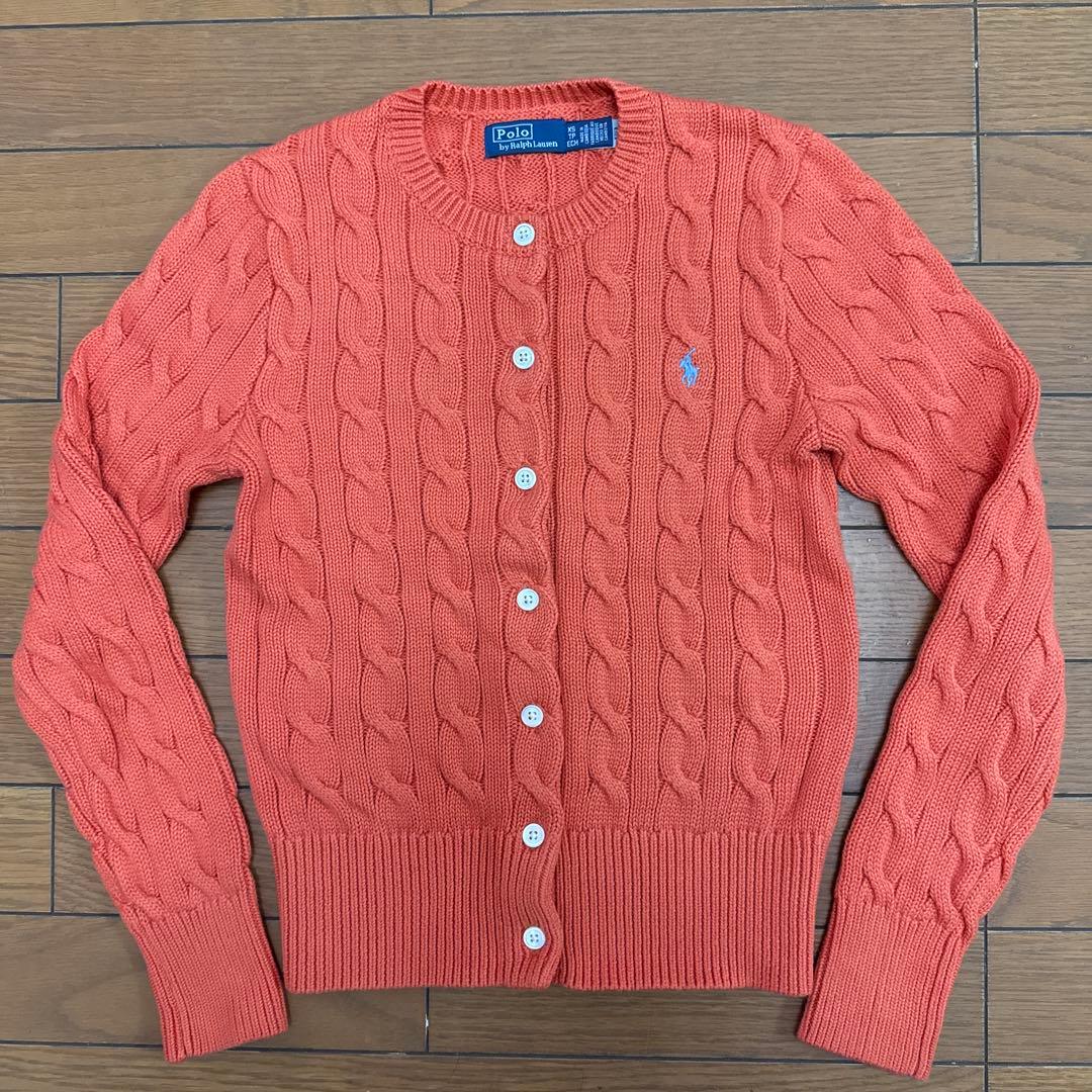 極美品 POLO RALPH LAUREN ケーブルニットカーディガン XS