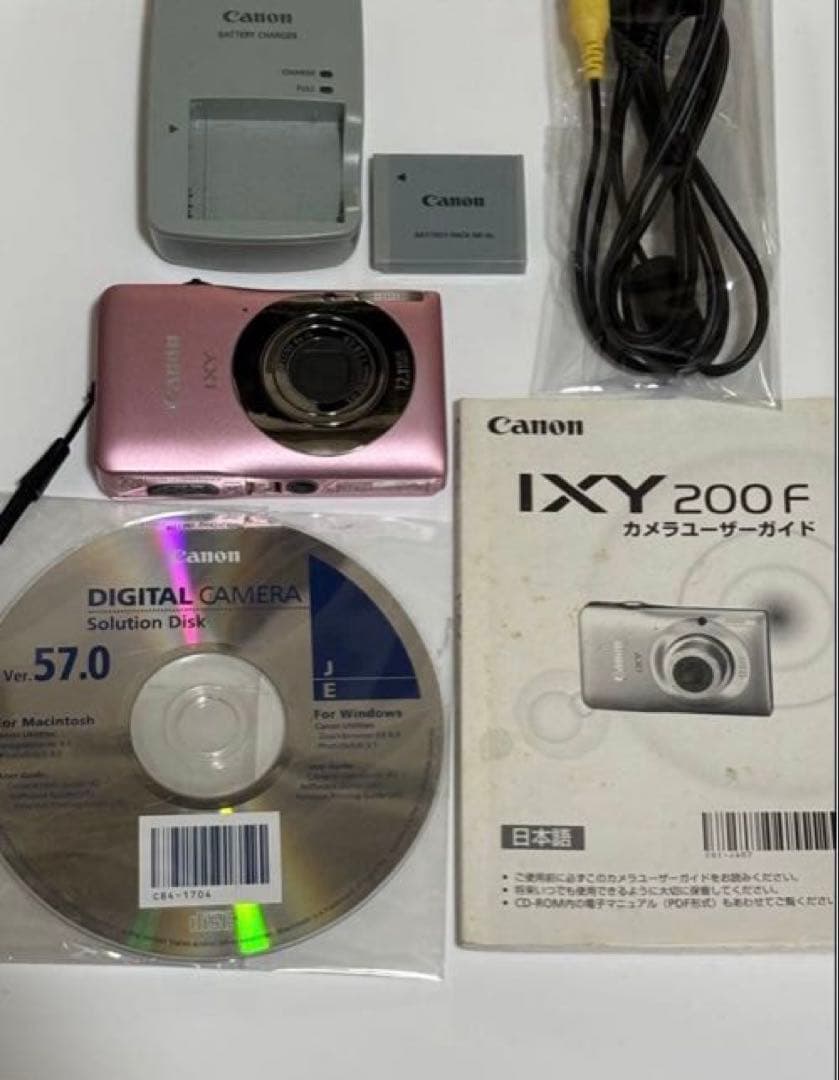美品 Canon IXY 200F ピンク デジカメ 付属品あり