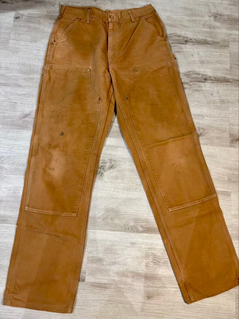 376 Carhartt B01 ダブルニー USA製 ブラウン