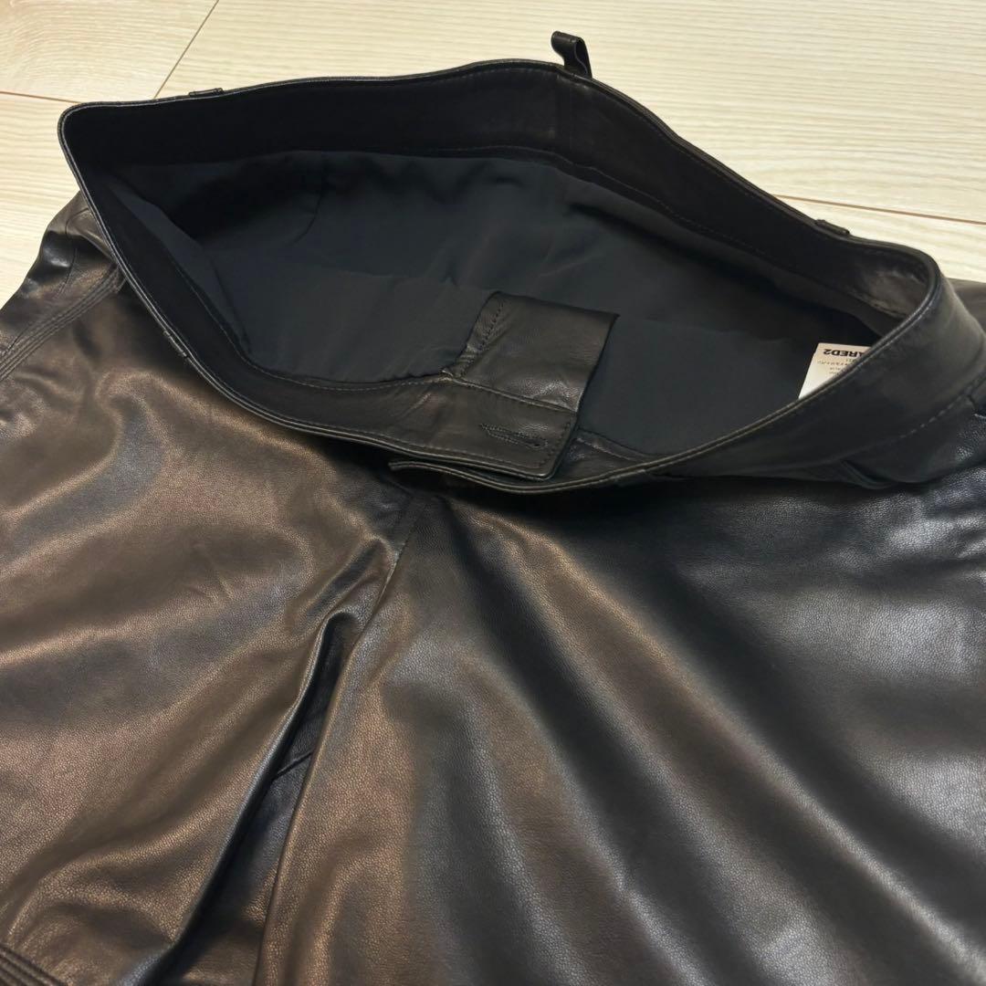 ディースクエアード　ショートパンツ　レザー100%　ラムレザー　羊革　ショーパン