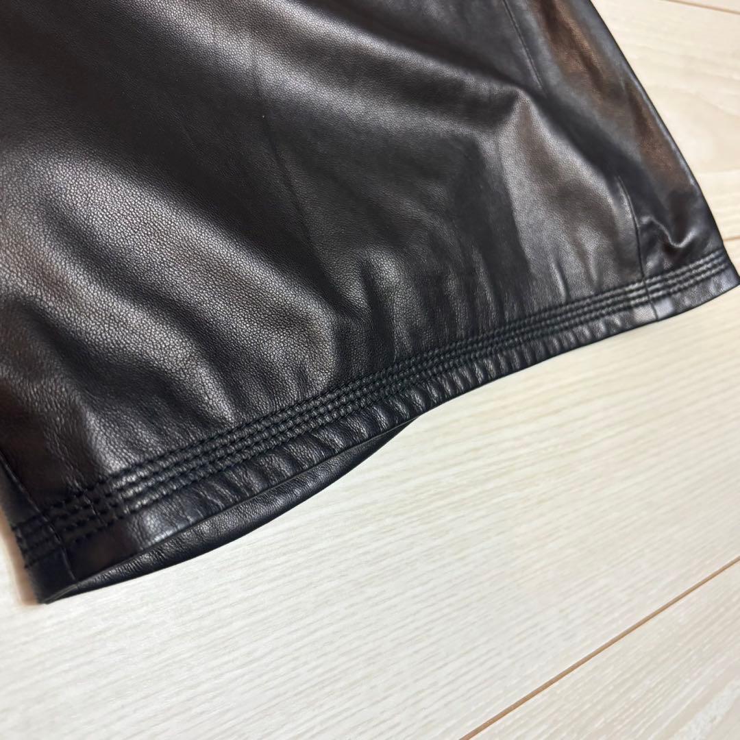 ディースクエアード　ショートパンツ　レザー100%　ラムレザー　羊革　ショーパン