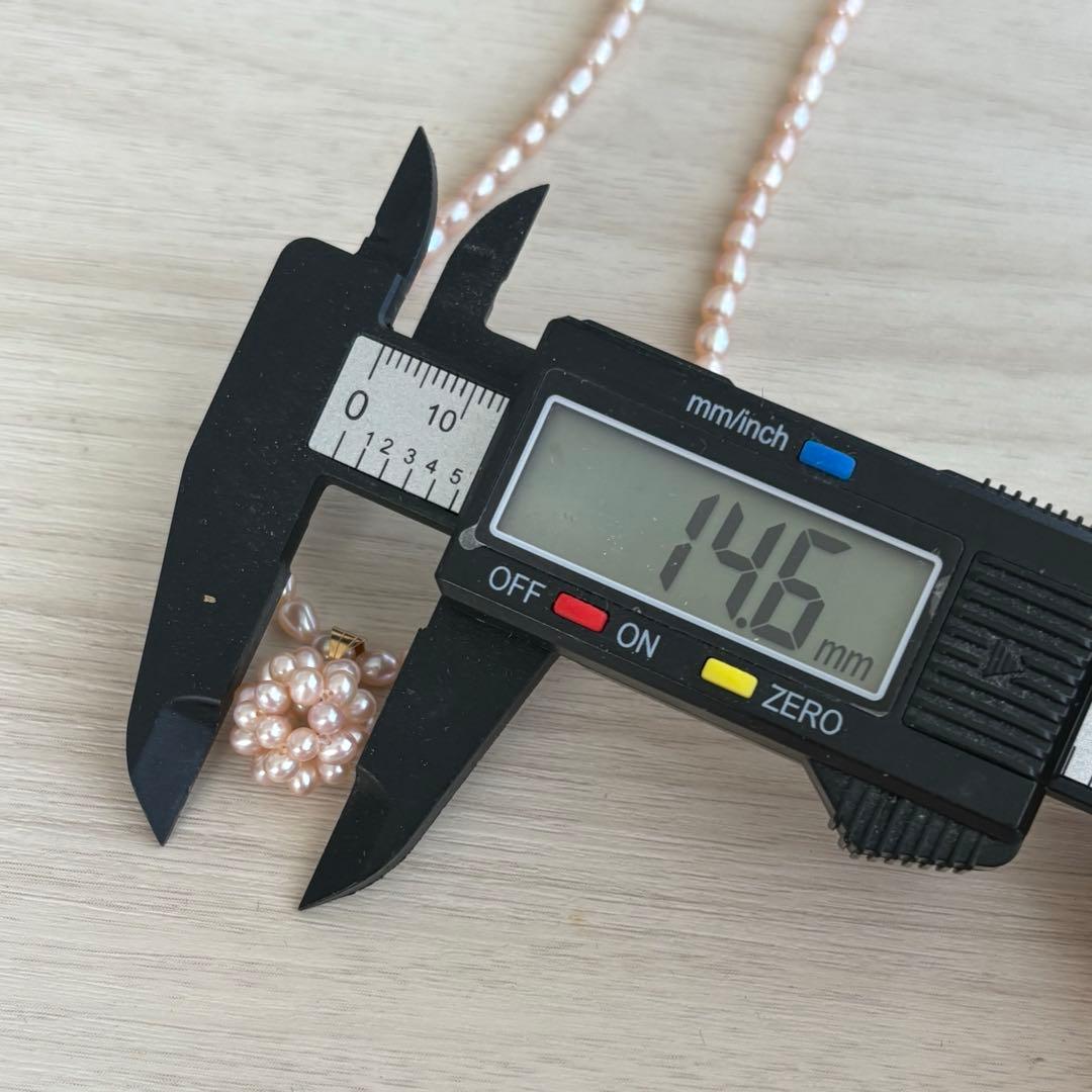 パールネックレス　ペンダント　淡水パール　ベビーパール　k18 18金 真珠