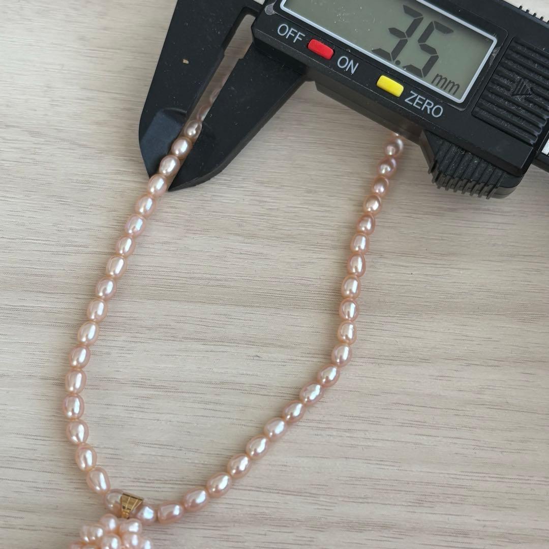 パールネックレス　ペンダント　淡水パール　ベビーパール　k18 18金 真珠