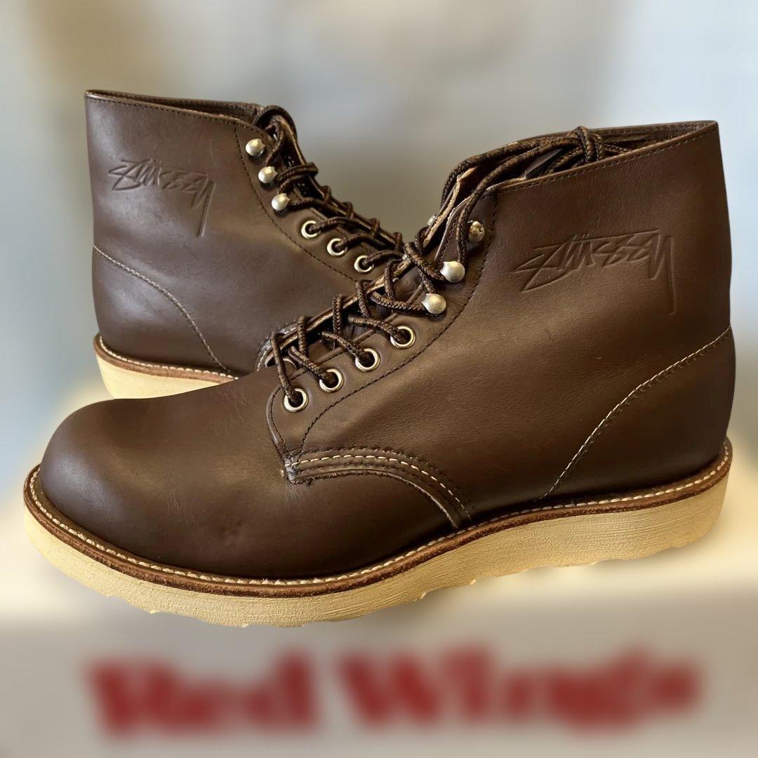超美品RED WING × Stüssy 60361 27㎝　ダークブラウン