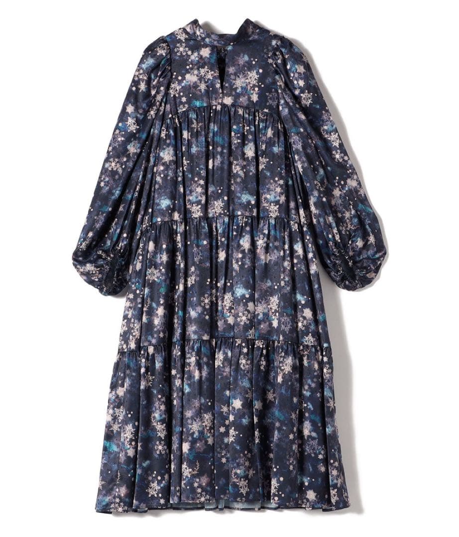 Arobe:スノー フレーク プリント ティアード ワンピース