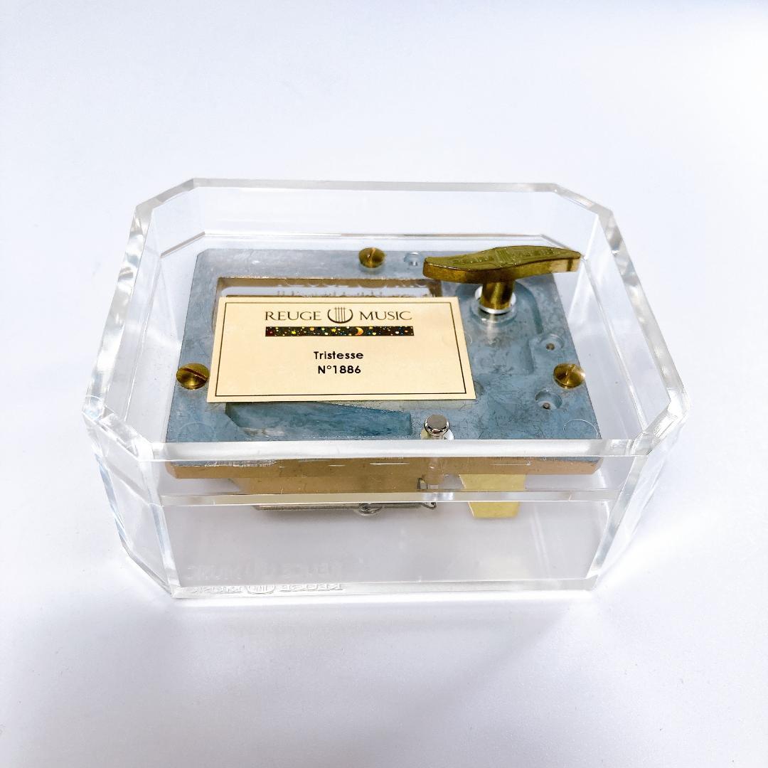 REUGE オルゴール 36弁 別れの曲 ショパン アクリルケース　|3744|