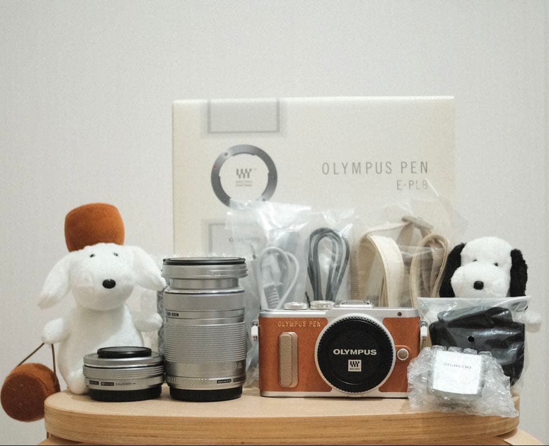 【美品】OLYMPUS PEN E-PL8 ダブルズームキット ミラーレス一眼