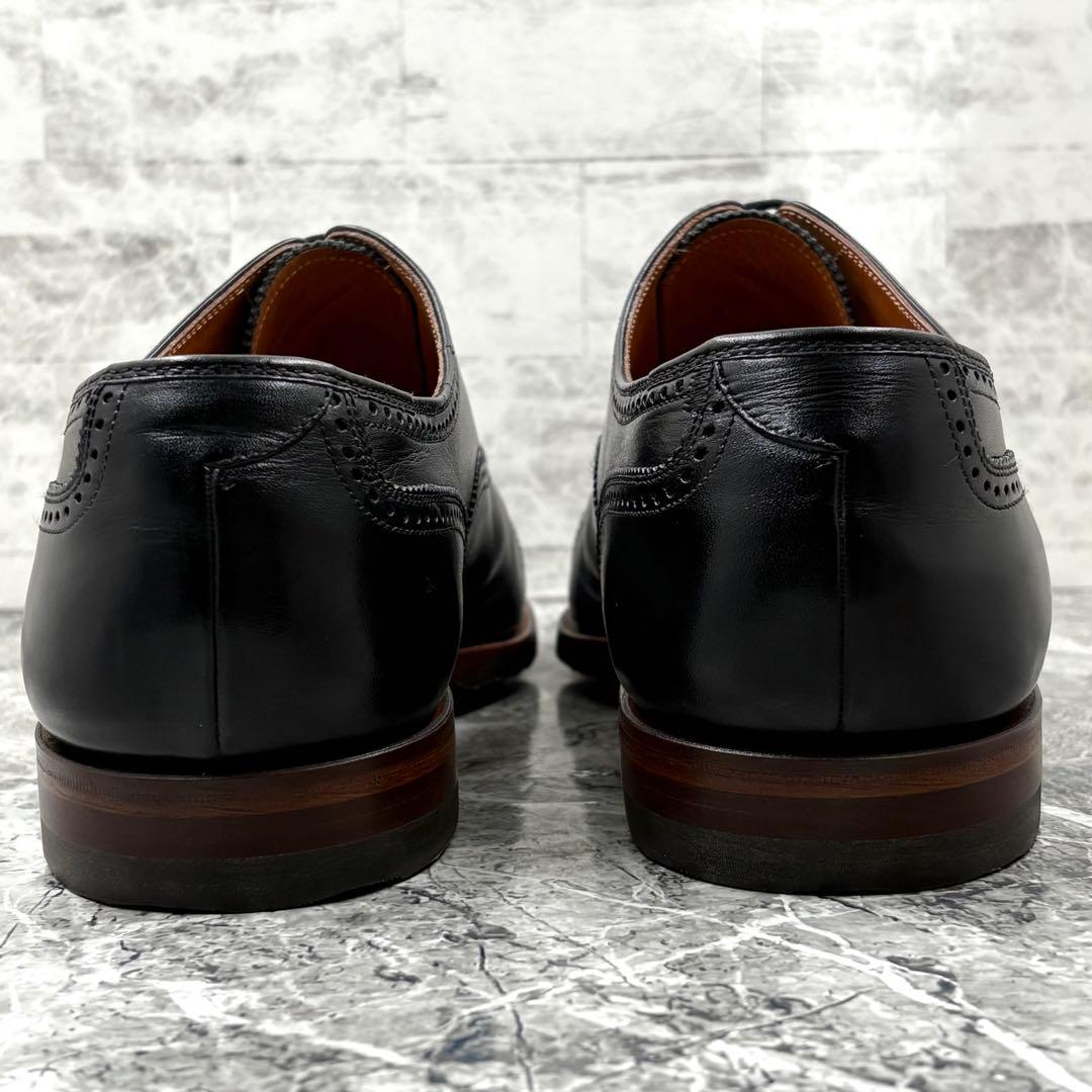 美品 スコッチグレイン オデッサ ドレスシューズ 26.5cm セミブローグ 黒