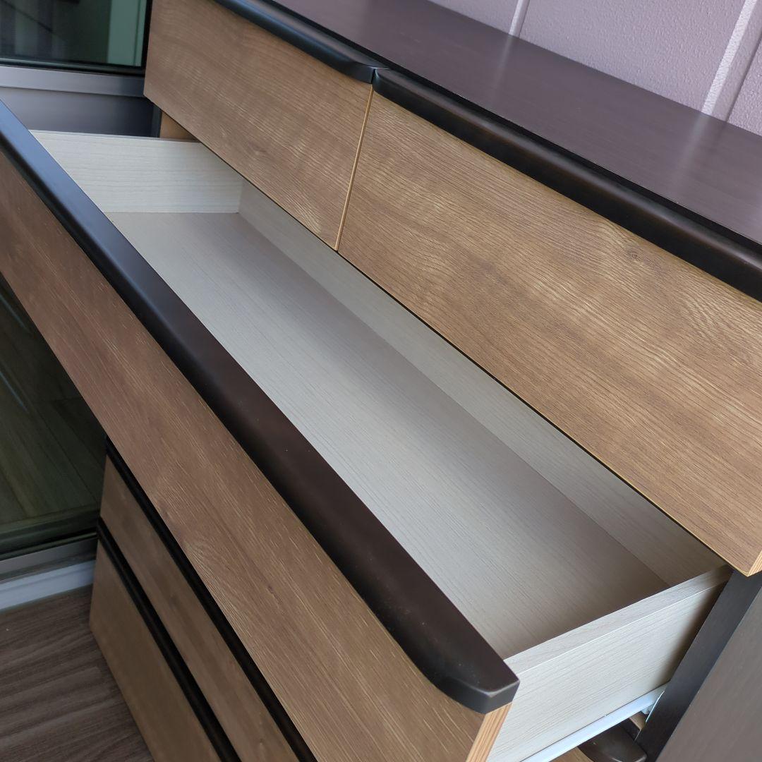 み*ろ様 木製チェスト 6段 ブラウンベージュ