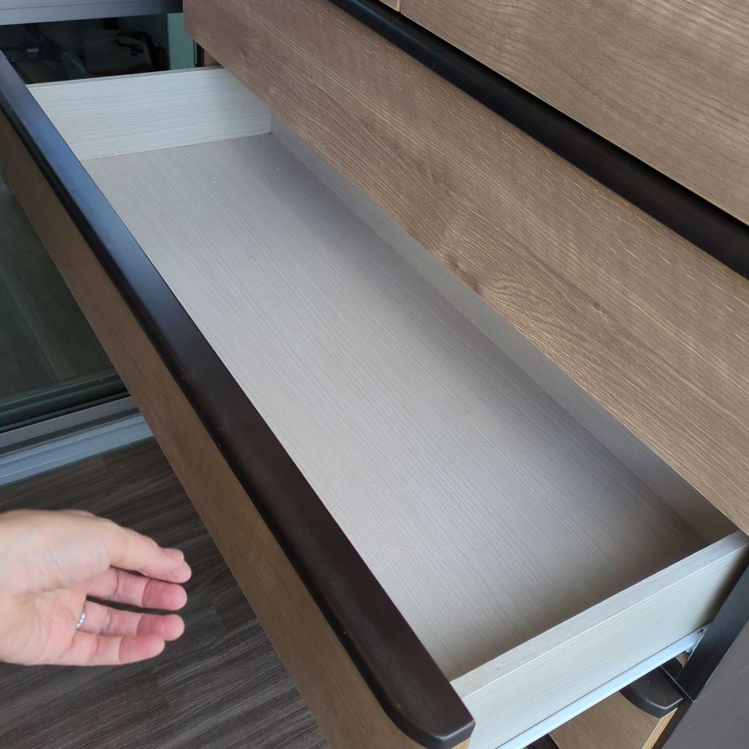 み*ろ様 木製チェスト 6段 ブラウンベージュ