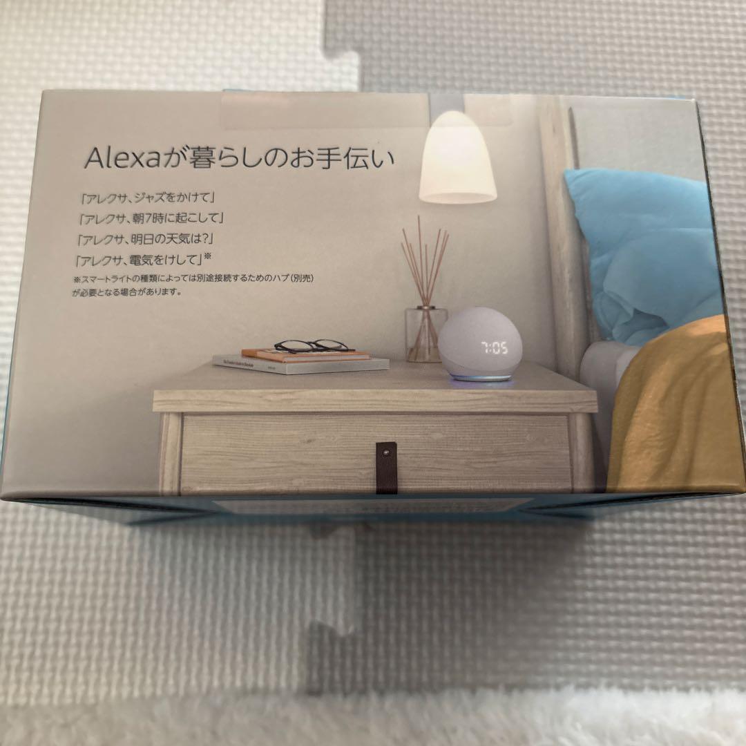 新品未開封 Echo Dot with Clock 4世代 グレーシャーホワイト