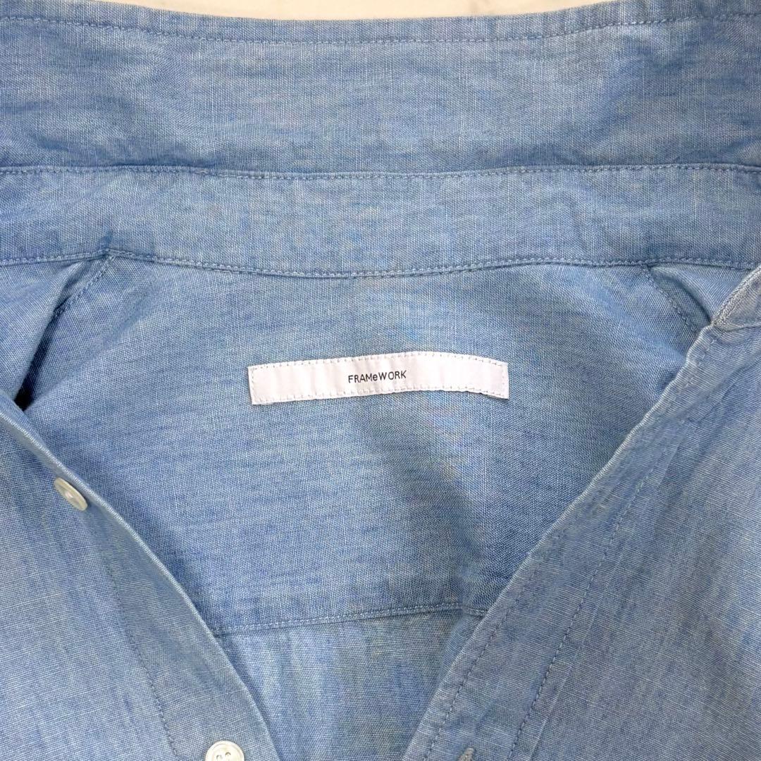 極美品✨フレームワーク　ダンガリーシャツ　ゆったり　デニムシャツ　2025AW