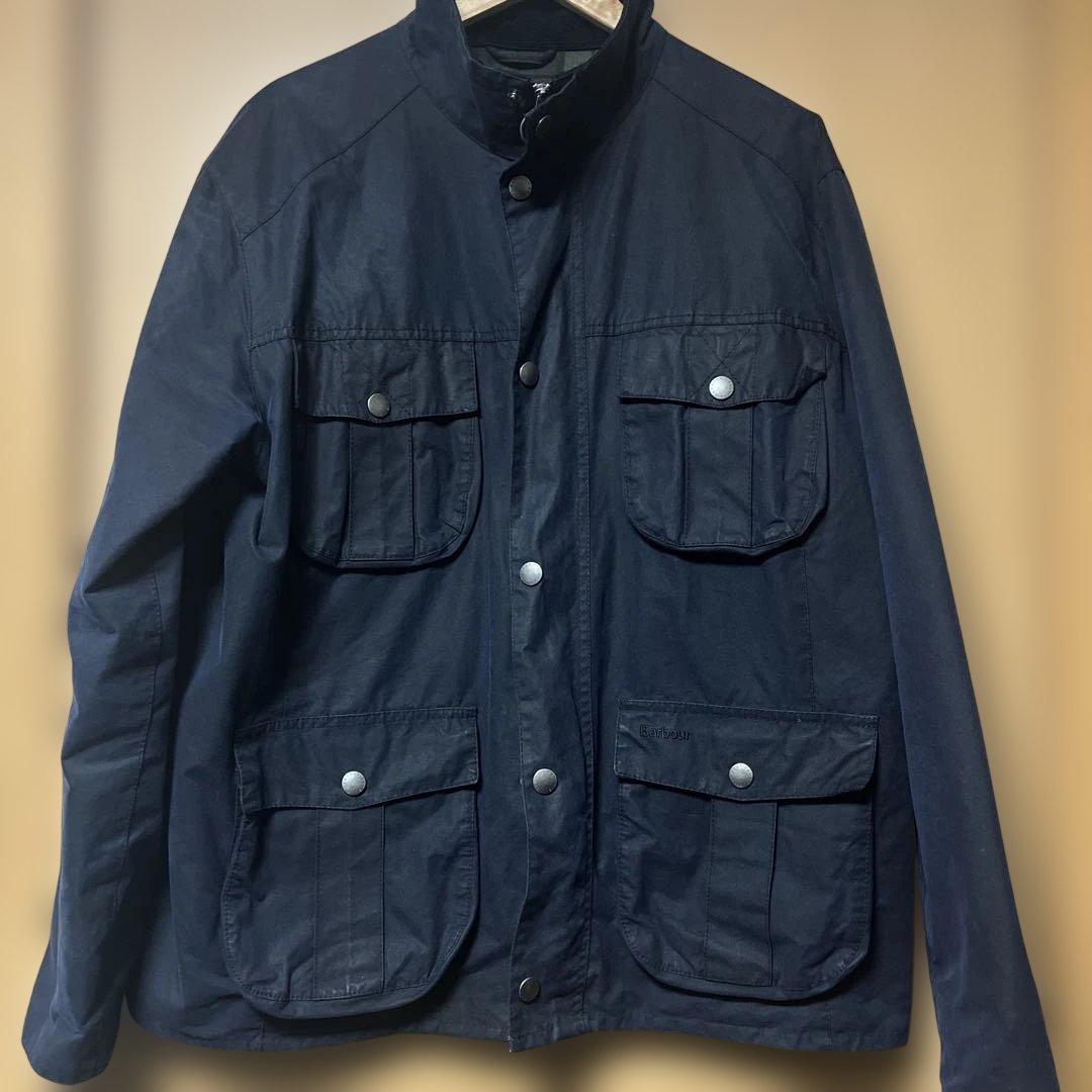 Barbour ワックスジャケット　ネイビー　XL