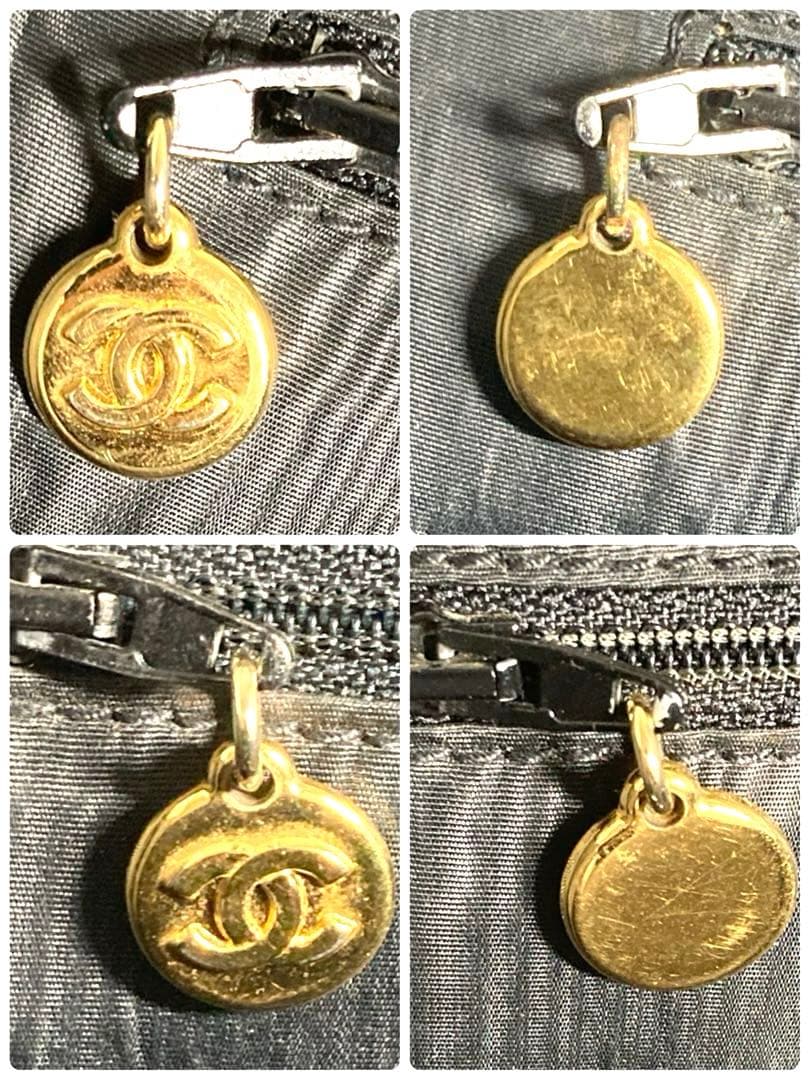 シャネル　ココマーク　パテントレザー　クラッチバッグ　ハンドバック　ブラック